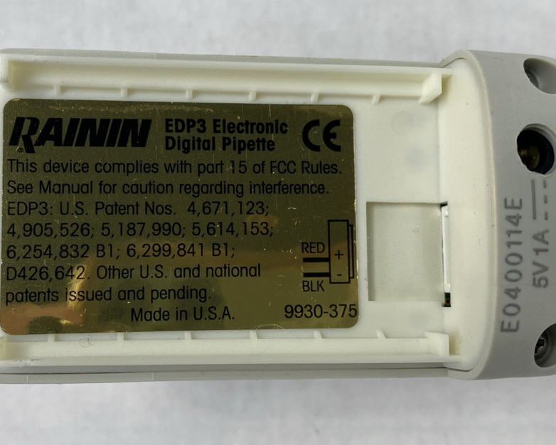 Rainin EDP3-Plus 5-50 uL LTS 12-Channel Digital Pipette Untested
