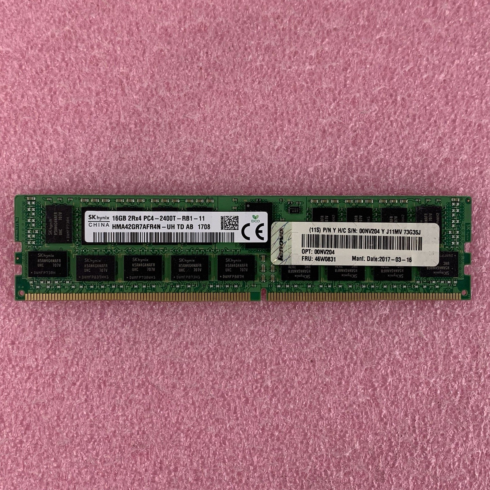 SK hynix HMA42GR7AFR4N-UH TD 16 GB 2Rx4 PC4-2400T Server  Memory RAM1