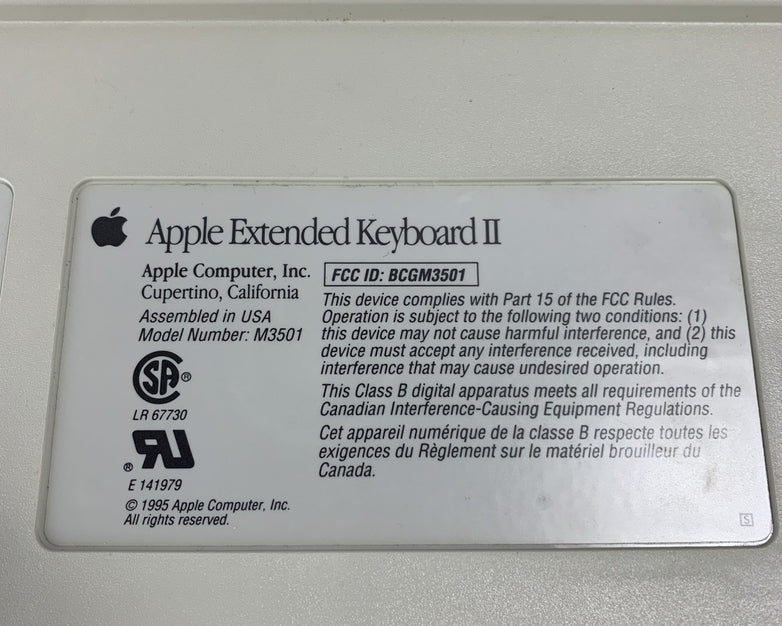 Vintage Apple Extended Keyboard II M3501
