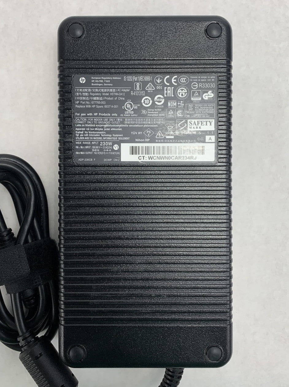 HP HSTNN-DA12 677765-003 230W 19.5V 11.8A AC Adapter Power Supply5