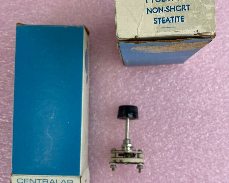 Centralab PS-101 1 pol 11 pos non-shorting Steatite switch Lot of 2