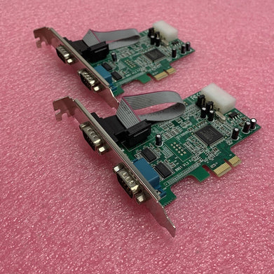 Startech.com PEX2S952LP 2 Port PCIe RS-232 Serial Card Lot of 2 Untested