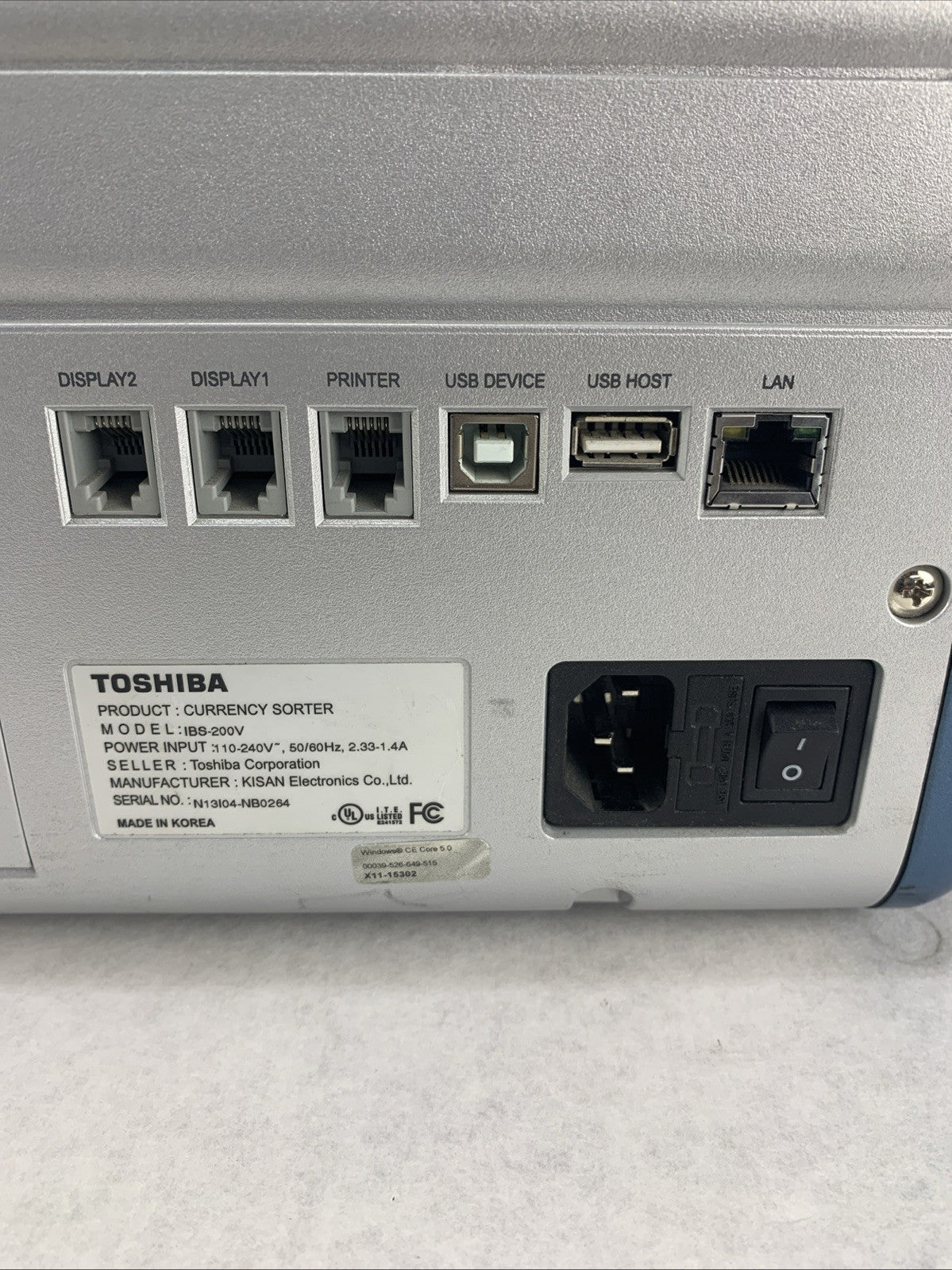 Toshiba IBS-200V Currency Discriminator Currency Sorter No Power Cord - Tested4