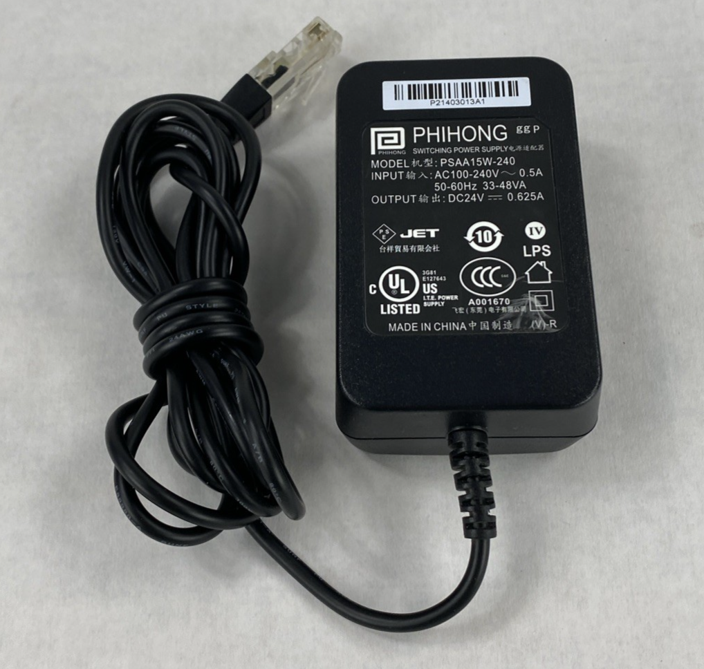 Phihong PSAA15W-240 24V 0.625A 15W Power Supply Lot of 3