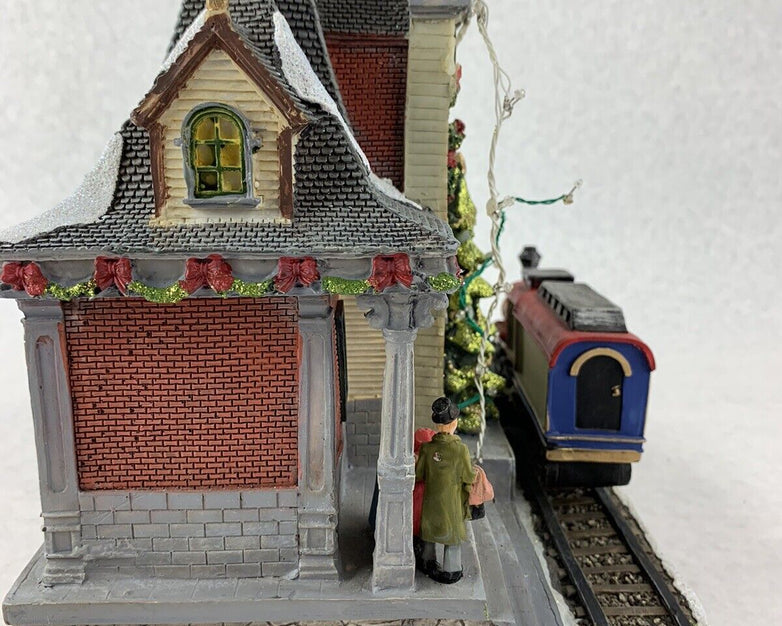 Vintage Hometown Timeless Moments Christmas Train Station