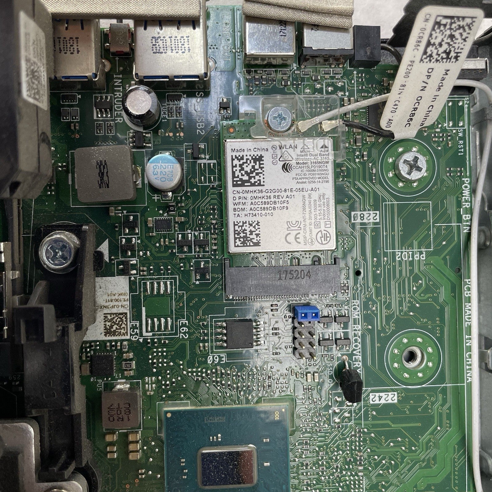 Dell OptiPlex 3050 Micro i5-7500T 2.70 GHz 8 GB RAM No SSD No OS