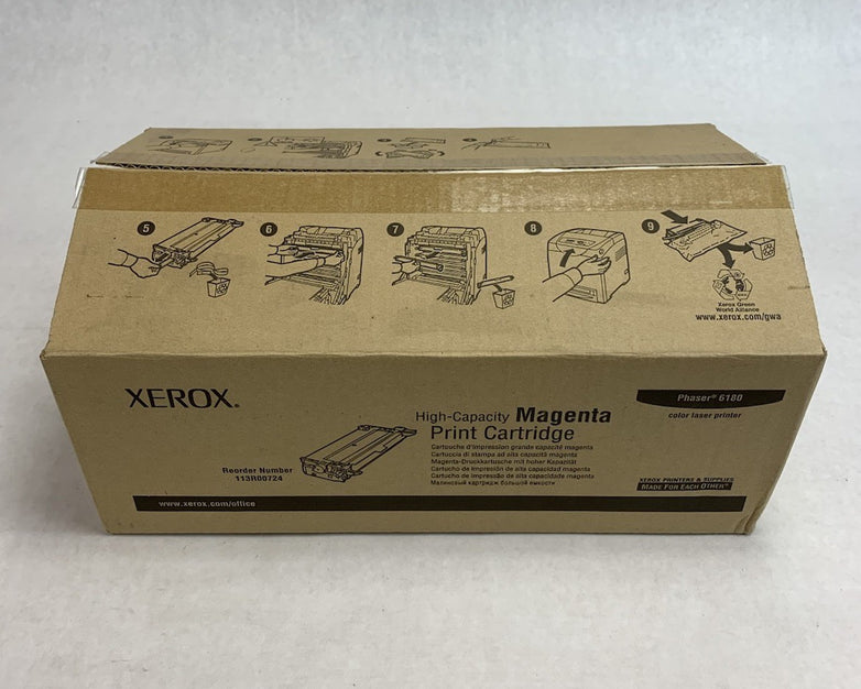Xerox Phaser 6180 113R00724 High-Capacity Magenta Print Cartridge - Open Box