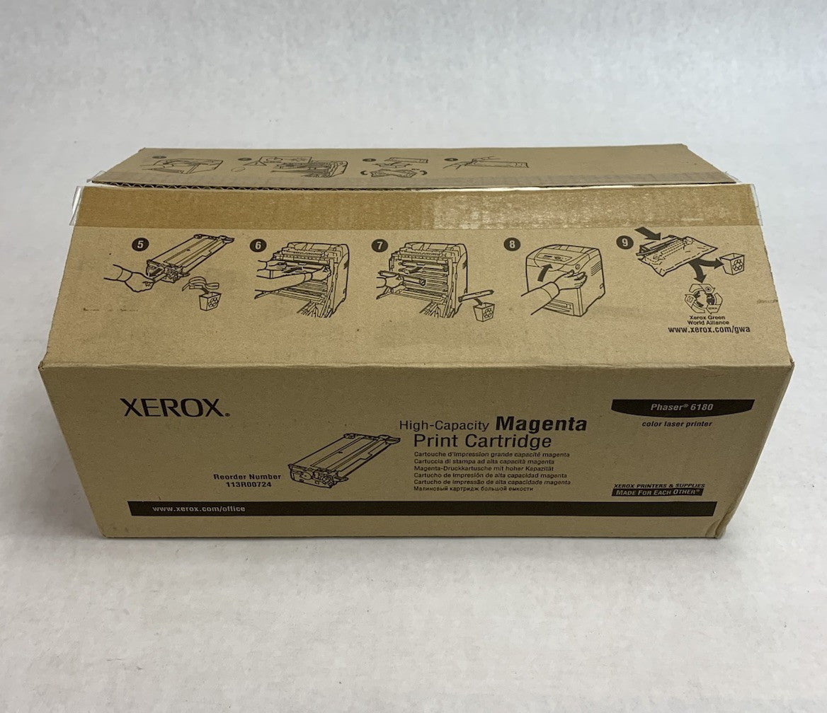 Xerox Phaser 6180 113R00724 High-Capacity Magenta Print Cartridge - Open Box