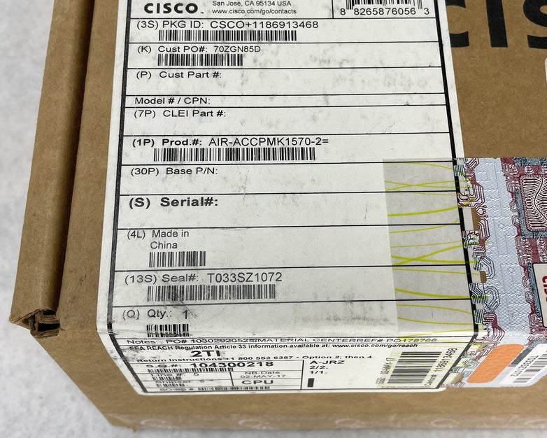 Genuine New Cisco Aironet 1570 Series Pole Mount Kit Type 2 AIR-ACCPMK1570-2=