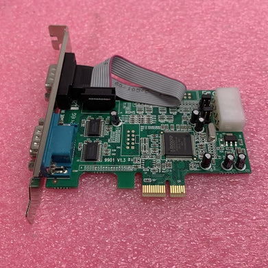 Startech.com PEX2S952LP 2 Port PCIe RS-232 Serial Card Lot of 2 Untested