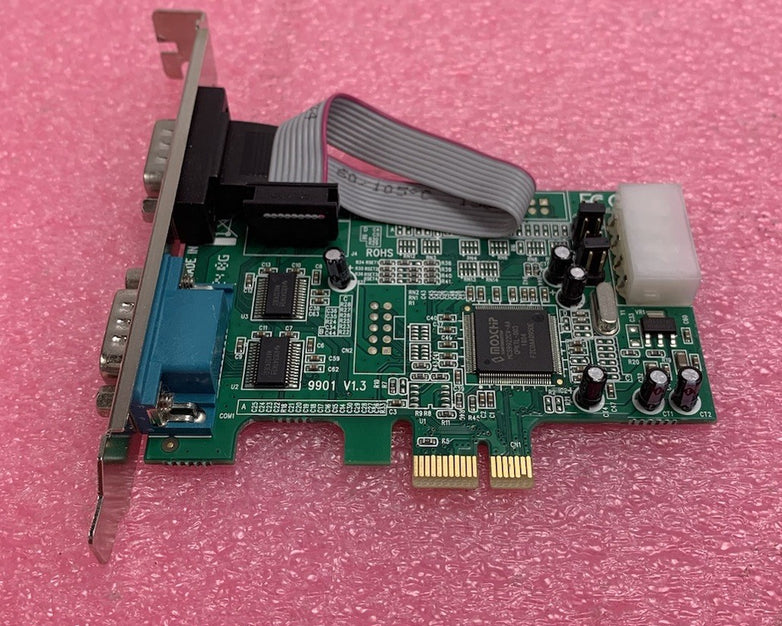 Startech.com PEX2S952LP 2 Port PCIe RS-232 Serial Card Lot of 2 Untested