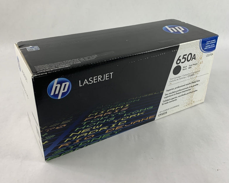 HP LaserJet 650A CE270A Black Toner Cartridge Exp: Feb 2015