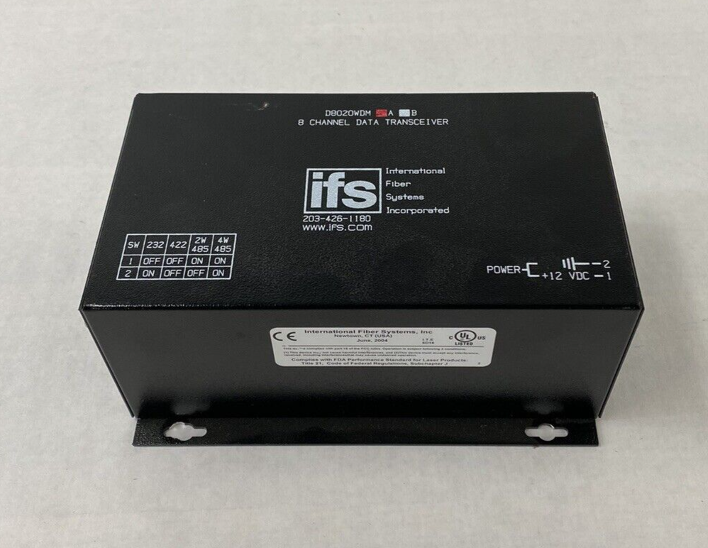 International Fiber Systems IFS D8020WDM 8 Channel Data Transceiver