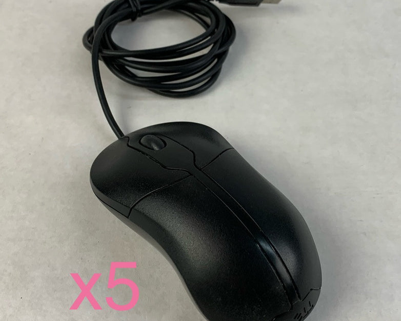 Dell M-UAR DEL7 USB Wired Mouse (Lot of 5)