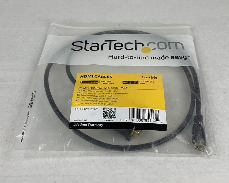 Startech HDMIACMM1 1m/3ft HDMI to Mini HDMI Cable (Lot of 2)
