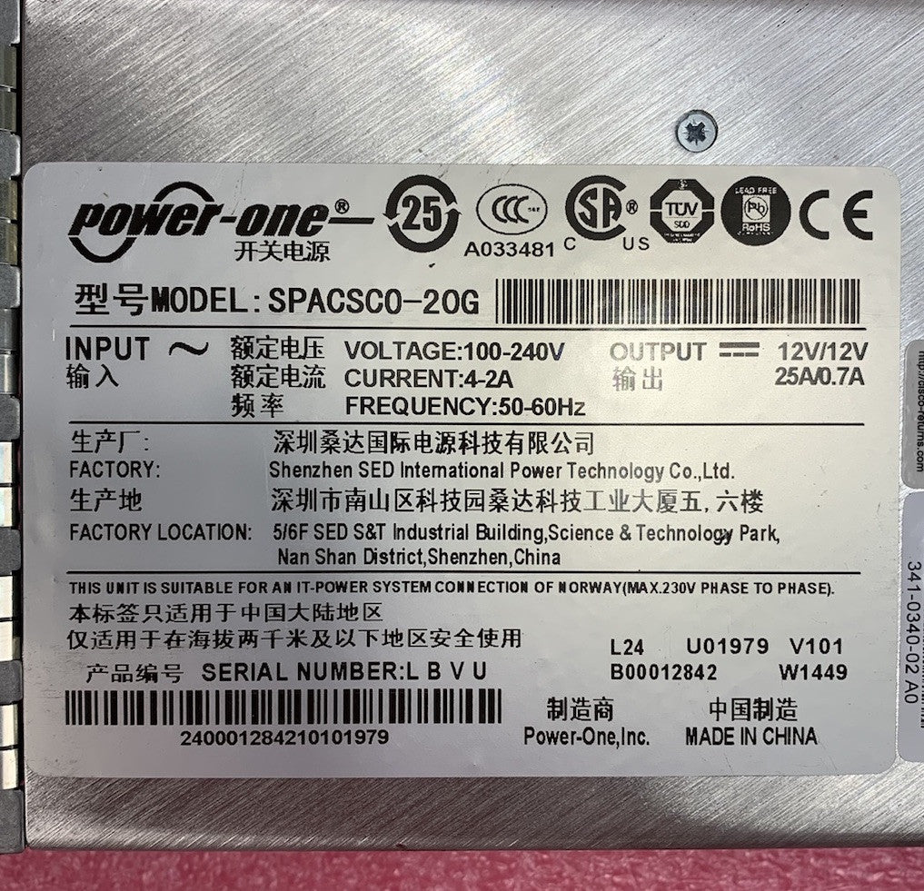 Power One SPACSC0-20G Power Supply