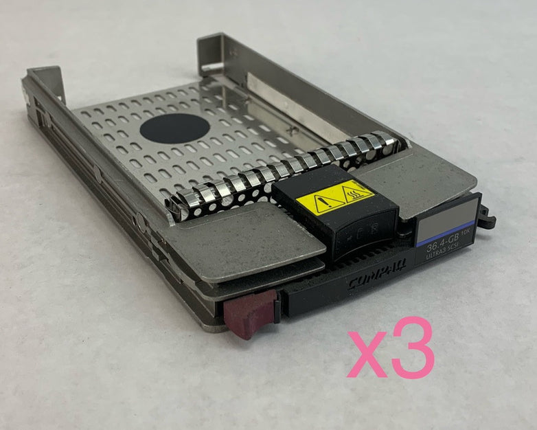 Compaq Ultra3 SCSI Hard Drive Caddy (Lot of 3)