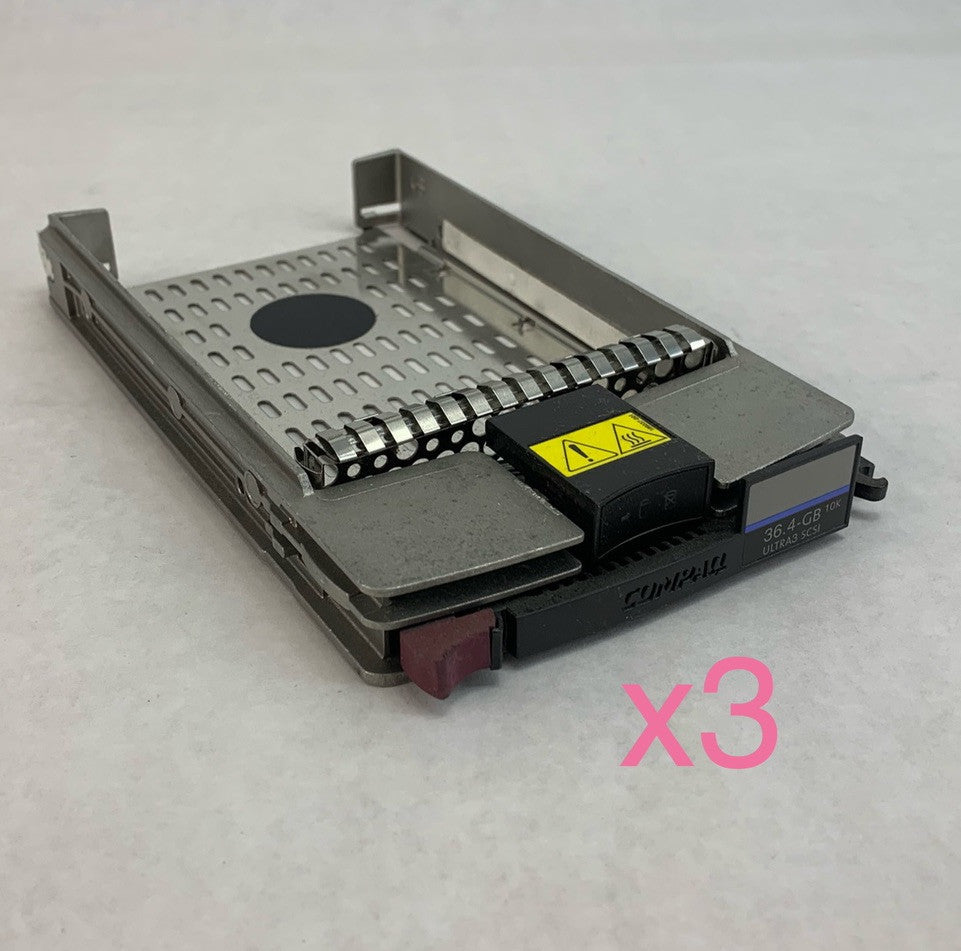 Compaq Ultra3 SCSI Hard Drive Caddy (Lot of 3)