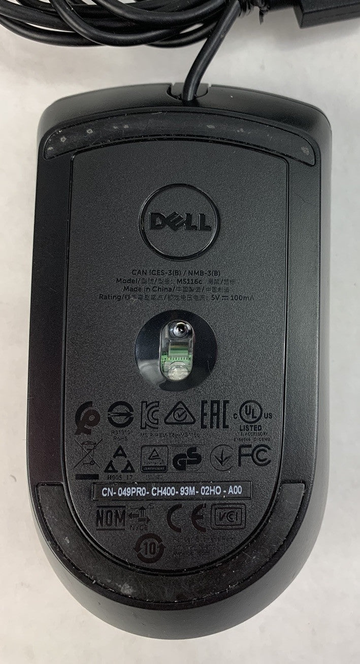 Dell MS116c USB Wired Mouse (Lot of 5)