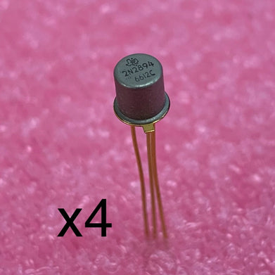 Texas Instruments 2N2894 Gold Silicon Transistor (Lot of 4)