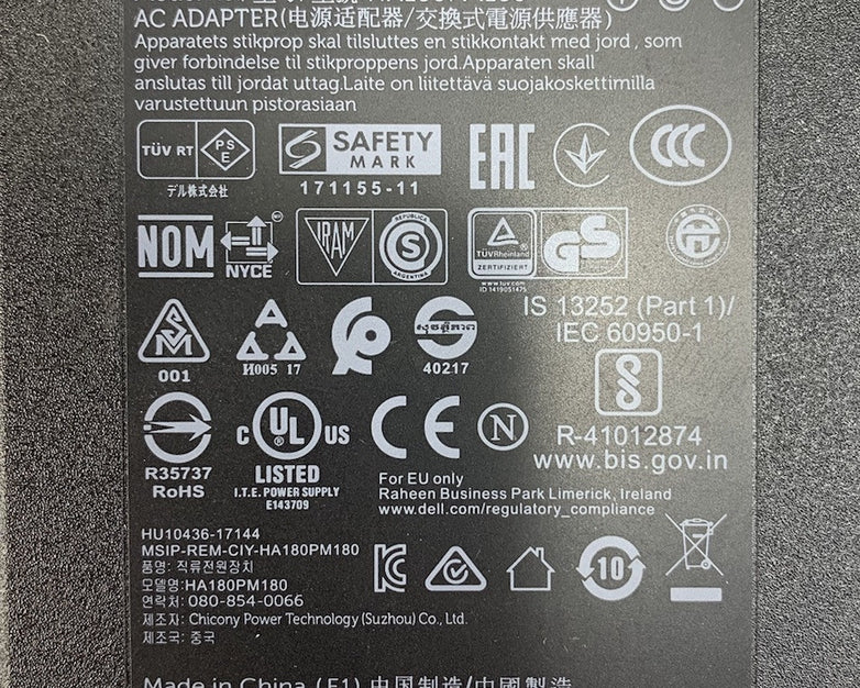 Dell HA180PM180 Laptop AC Adapter (Lot of 2)