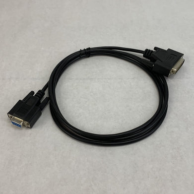 Null Modem DB9 Female to DB25 Male Adapter 6ft Cable (Lot of 2)
