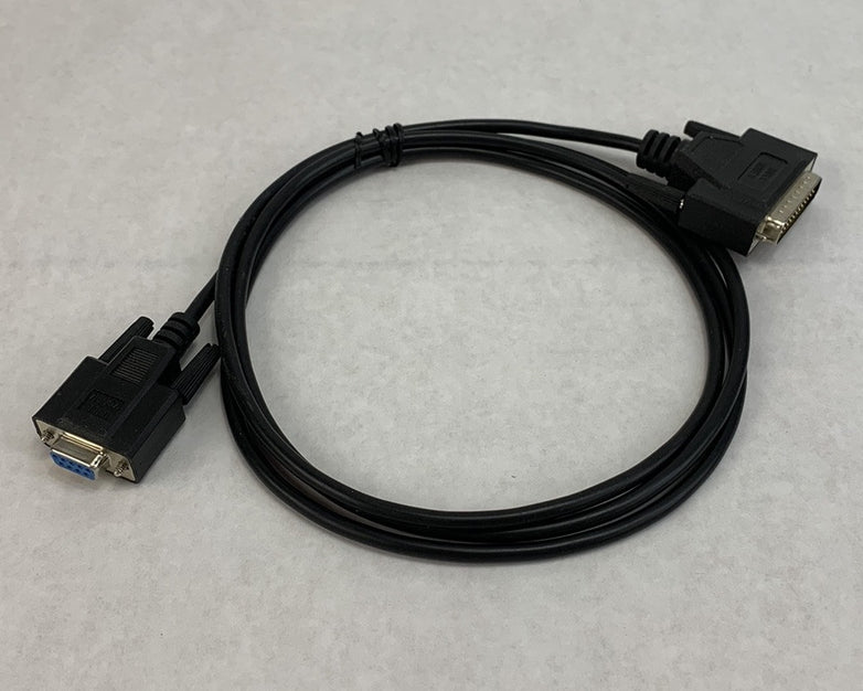 Null Modem DB9 Female to DB25 Male Adapter 6ft Cable (Lot of 2)