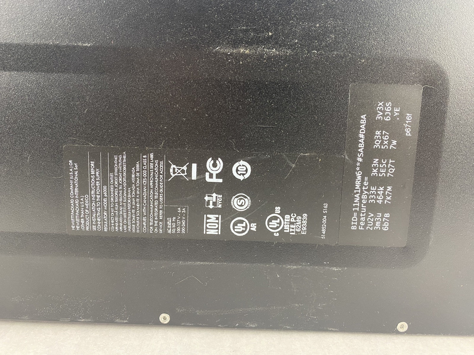 HP Pavilion P6716f MT AMD Athlon II x4 640 3.00GHz 6GB RAM No HDD No OS