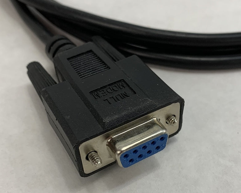 Null Modem DB9 Female to DB25 Male Adapter 6ft Cable (Lot of 2)