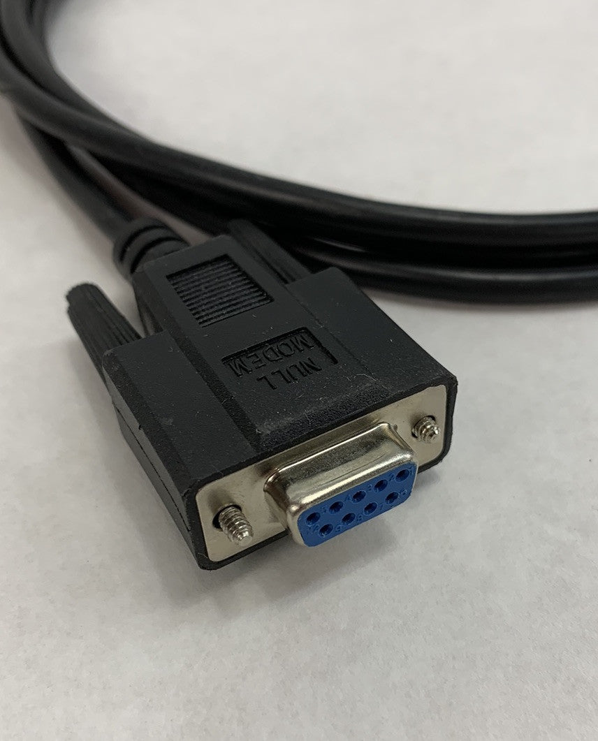 Null Modem DB9 Female to DB25 Male Adapter 6ft Cable (Lot of 2)