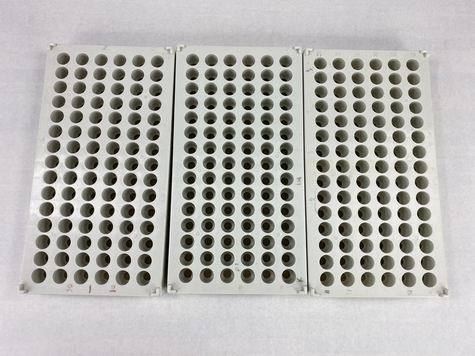Wheaton 90 Well Test Tube Vial Rack Holder REF 868810 Lot Of 3