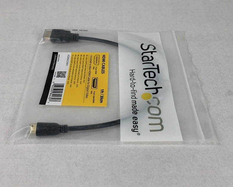 Startech HDMIACMM1 1ft HDMI to Mini HDMI Cable (Lot of 3)