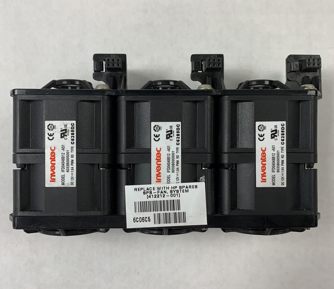 HP 412212-001 Fan System (Lot of 3)