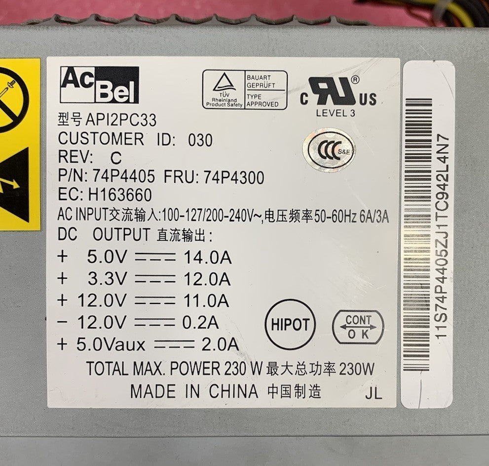 Acbel AP12PC33 230W Power Supply