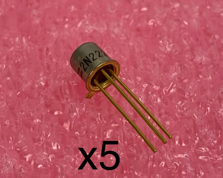 Fairchild 2N2221 Bipolar Transistor (Lot of 5)
