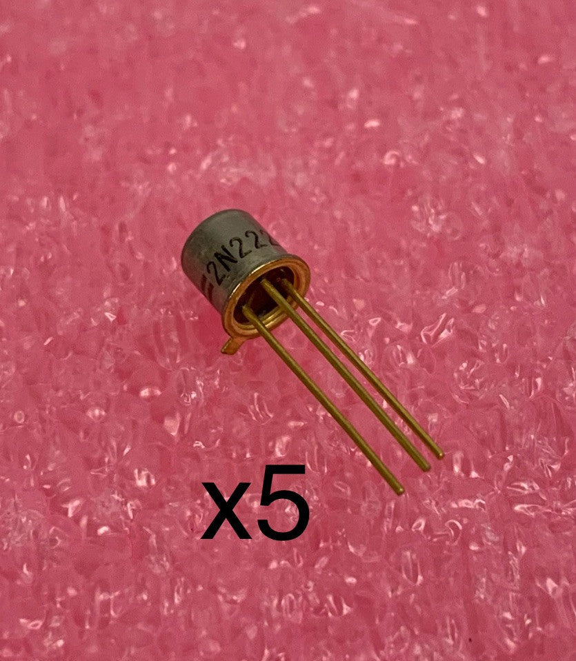 Fairchild 2N2221 Bipolar Transistor (Lot of 5)