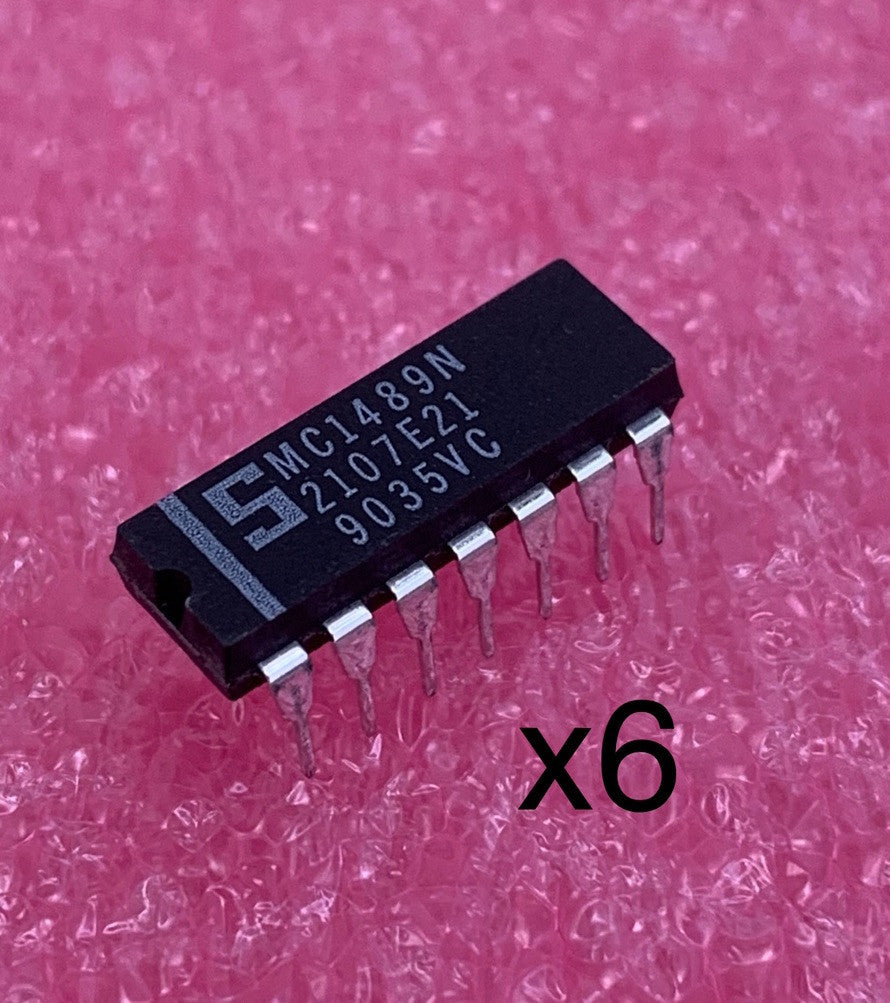 Signature MC1489N Quad Line Receiver IC (Lot of 6)