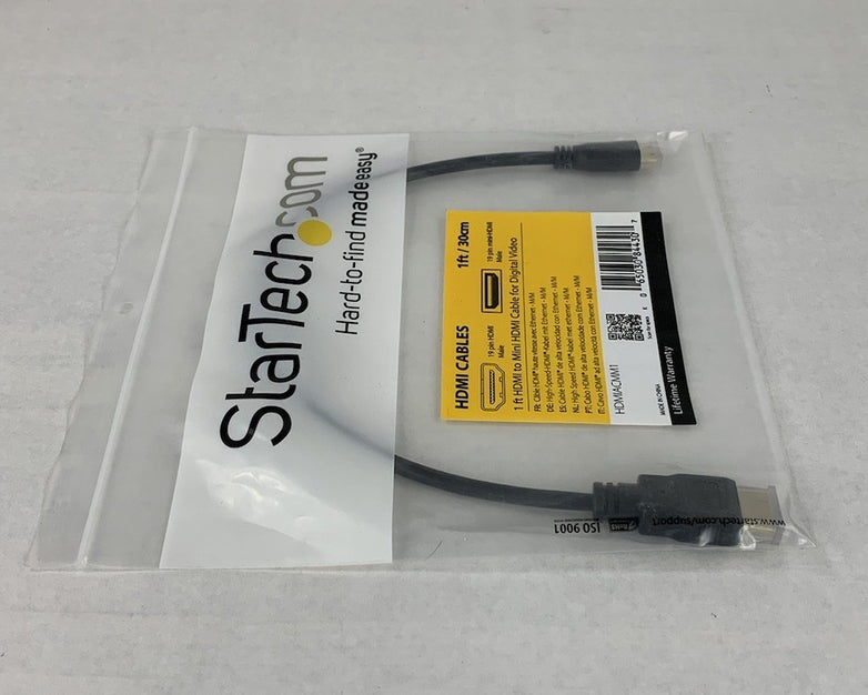 Startech HDMIACMM1 1ft HDMI to Mini HDMI Cable (Lot of 3)