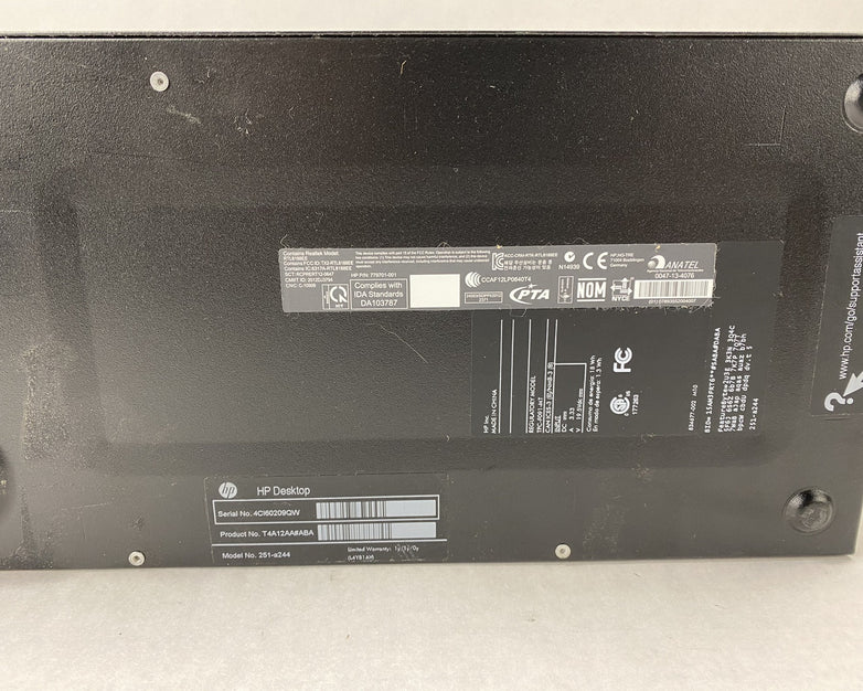 HP 251-A244 MT AMD A6-6310 1.80GHz 6GB RAM No HDD No OS No PSU/AC Adapter