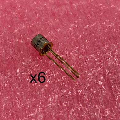Fairchild 2N2221A Bipolar Transistor (Lot of 6)