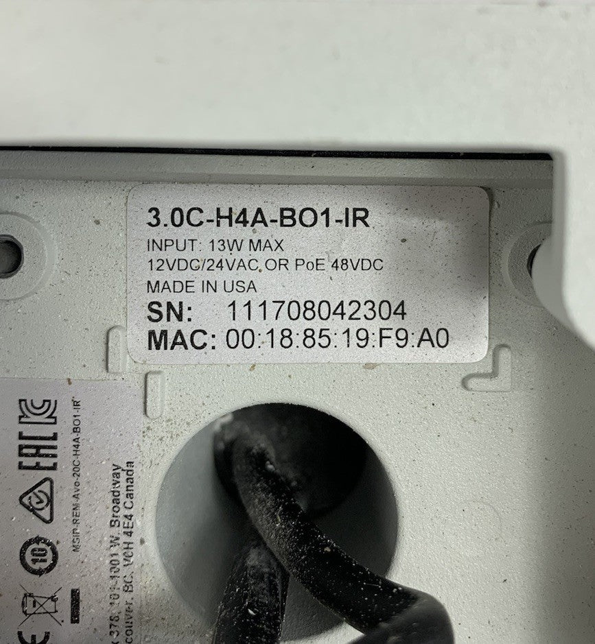 Avigilon 5 Megapixel 5.0L-H4A-BO1-IR Bullet Video Zoom Camera - Parts and Repair