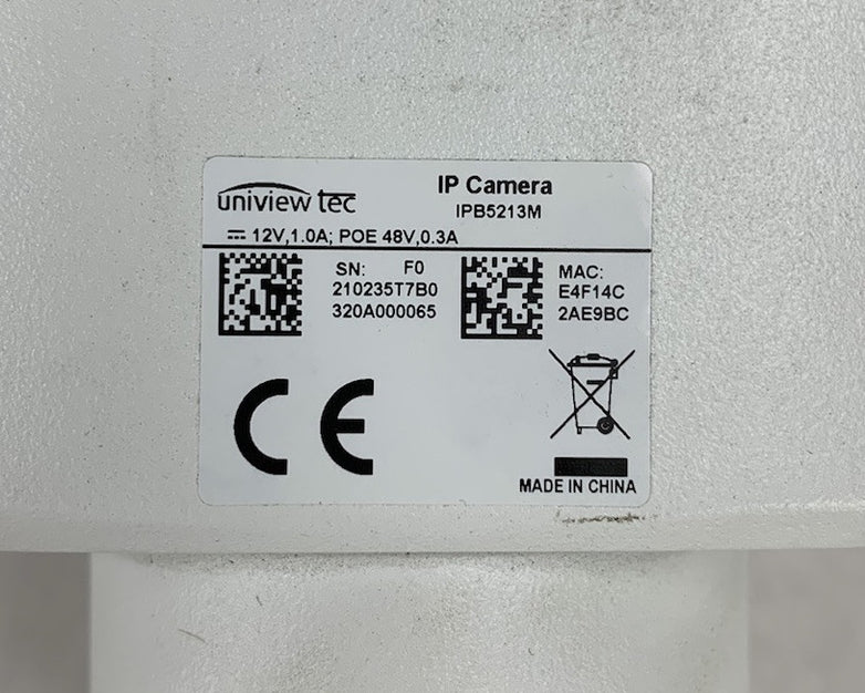 Uniview Tec IPB5213M IP Camera
