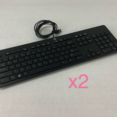 HP PH0U Slim USB Wired Keyboard (Lot of 2)