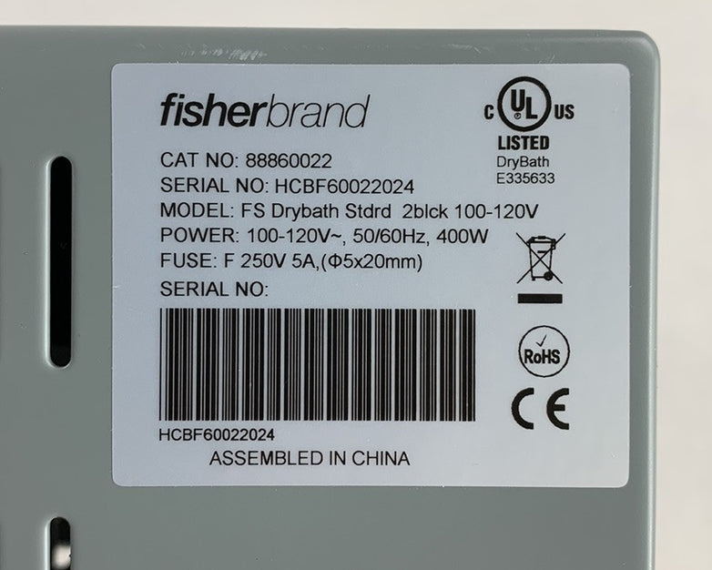 FisherBrand FS Drybath Standard 2-block Digital Dry Bath