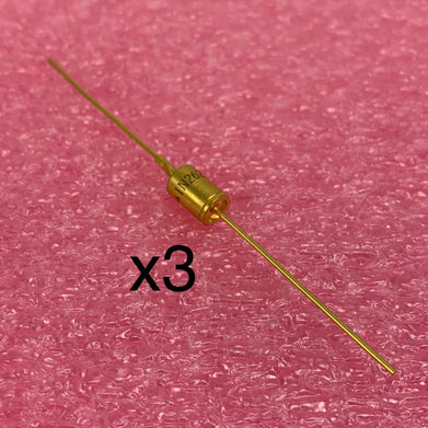 Motorola 1N2620 Axial Gold Zener Diode (Lot of 3)
