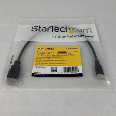 Startech HDMIACMM1 1ft HDMI to Mini HDMI Cable (Lot of 3)