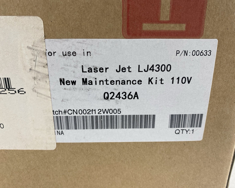 Laser Jet LJ4300 Q2436A New Maintenance Kit 110v