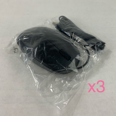 HP 125 TPA-P001M USB Wired Mouse (Lot of 3)