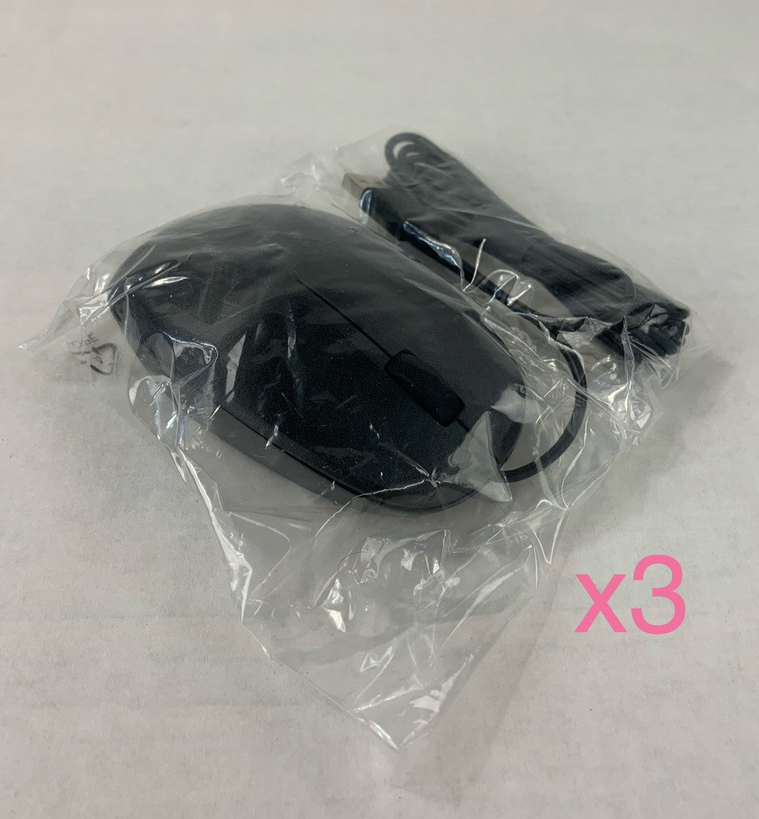 HP 125 TPA-P001M USB Wired Mouse (Lot of 3)