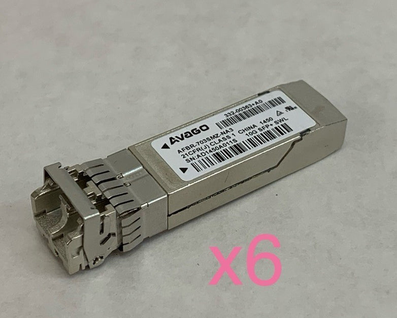 NetApp Avago AFBR-703SMZ-NA3 Short Range Transceiver (Lot of 6)